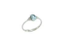 Anello Soranzo Gioielli Donna Pietre Preziose in Oro bianco Acquamarina 0.80 Ct LT10388082 - LT10388082